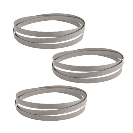 Powertec 44-7/8 in L, 1/2 in W, 8/12 TPI, Bi-Metal, 0.025 in Thick, 3 PK 13502-P3